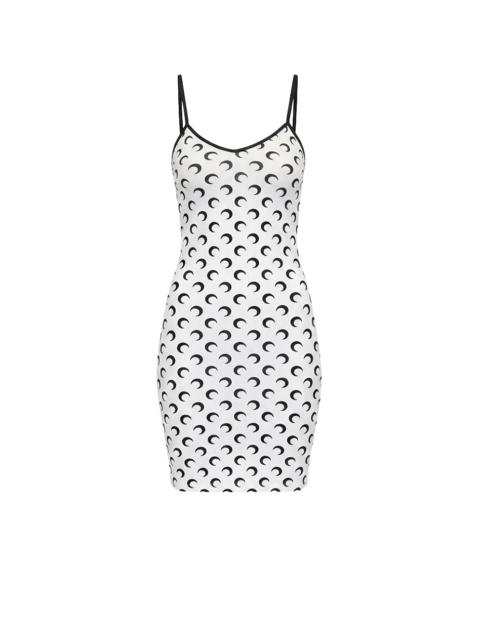 Marine Serre Moon printed jersey straps mini dress