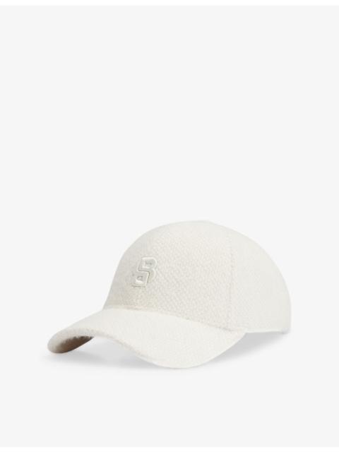 BOSS Logo-embroidered brushed-texture woven baseball cap
