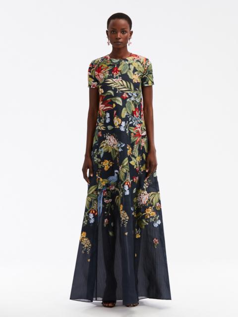 DEGRADE FLORA & FAUNA FIL COUPE GOWN