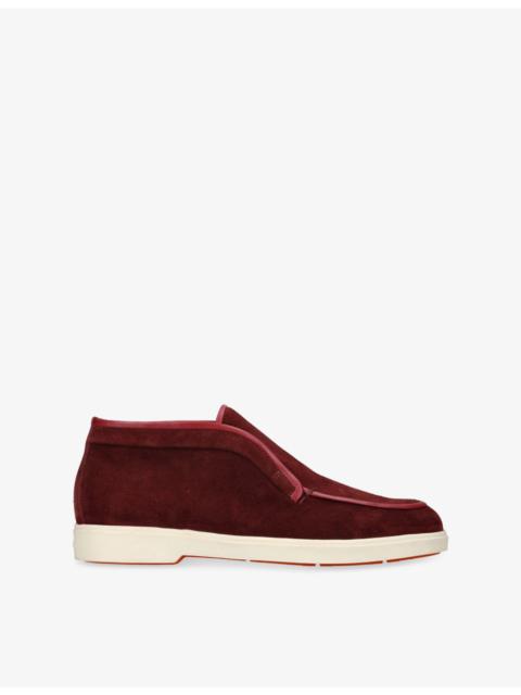 Santoni Shan Suede Desert Boots