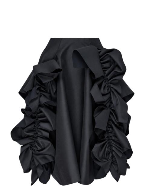 Comme Des Garçons Asymmetrical Ruffled Midi Skirt