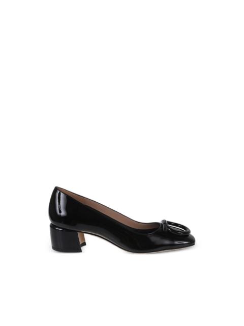 FERRAGAMO mara buckle leather pumps