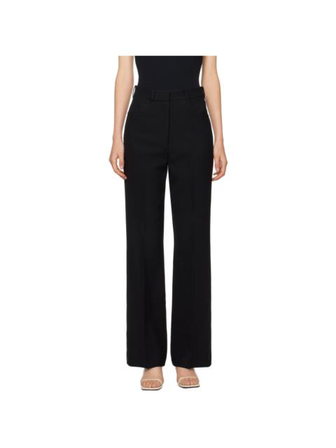 RÓHE Black Straight-Leg Trousers