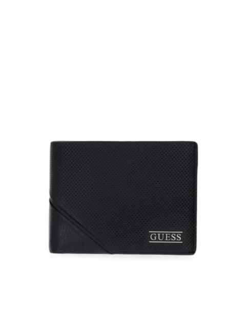 GUESS USA Boston perforated leather wallet