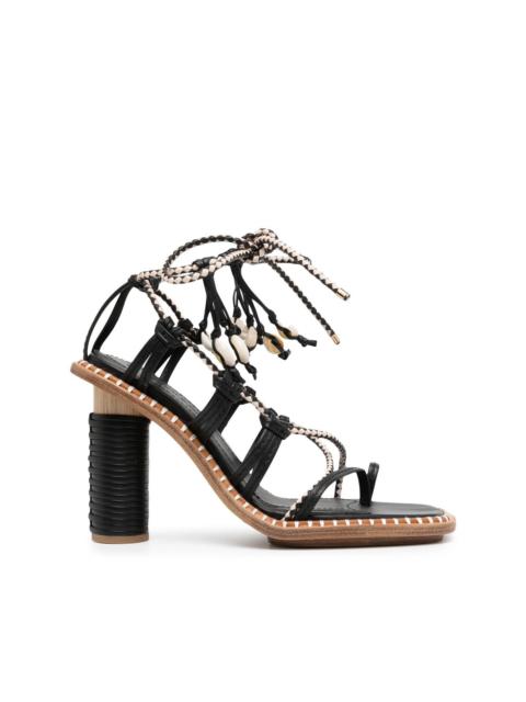 ULLA JOHNSON Cora seashell heeled sandals