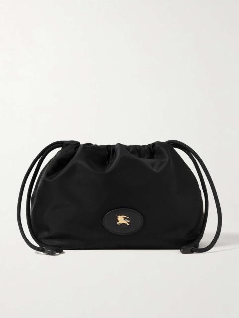 クラッチバッグ Burberry Black Canvas Horseshoe Reversible Clutch Horseshoe Crossbody Bag​ in Black - Women, Nylon | Burberry