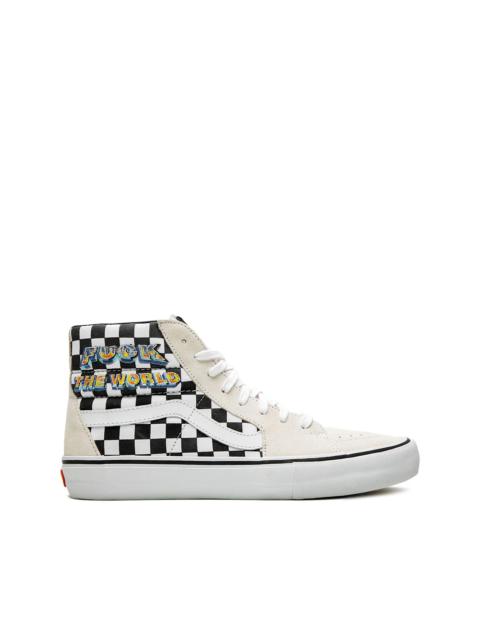 x Supreme Sk8-Hi Pro "F*ck The World - Checkerboard" sneakers