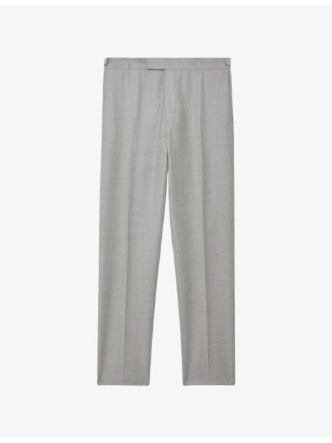 REISS Tyler Straight-Leg Wool Trousers