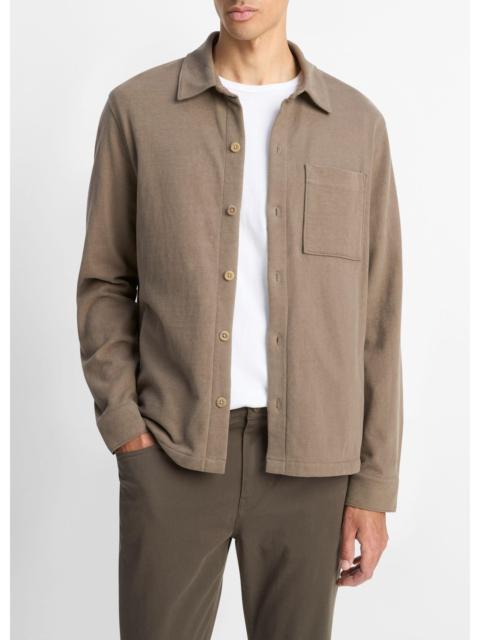 Vince Heavy Sueded Cotton Shirt Jacket