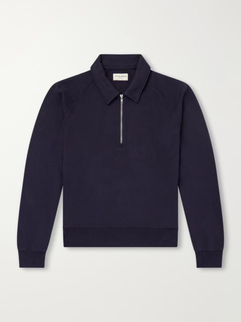 OFFICINE GÉNÉRALE Payo Organic Cotton-Blend Half-Zip Polo Sweater