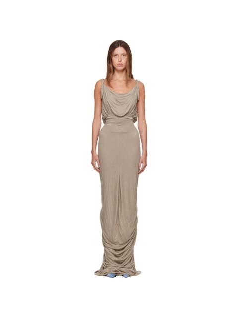 Rick Owens Lilies Gray Tower Nadia Maxi Dress