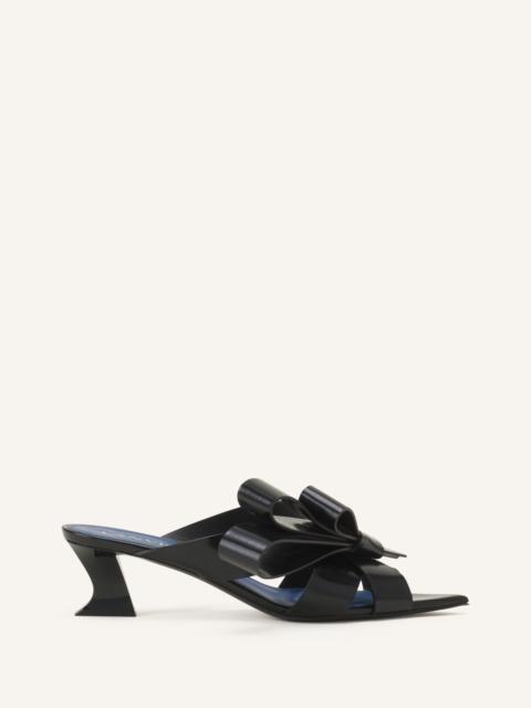 Lanvin CADEAU LEATHER MULES WITH HEEL