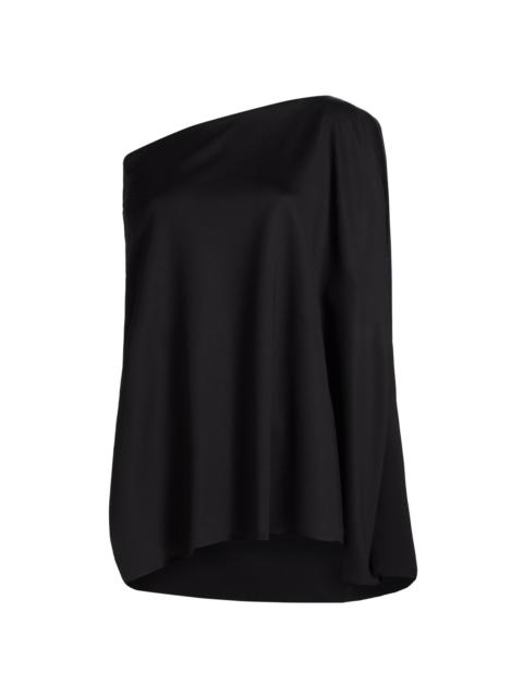 ROSETTA GETTY Women's One-Shoulder Caftan Top - Black