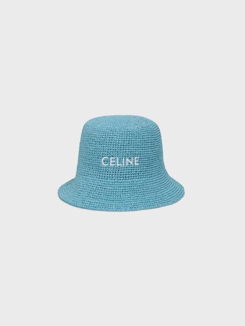 CELINE bucket hat IN raffia