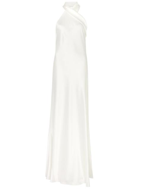 GALVAN Galvan Pandora Bridal Halterneck Satin Gown