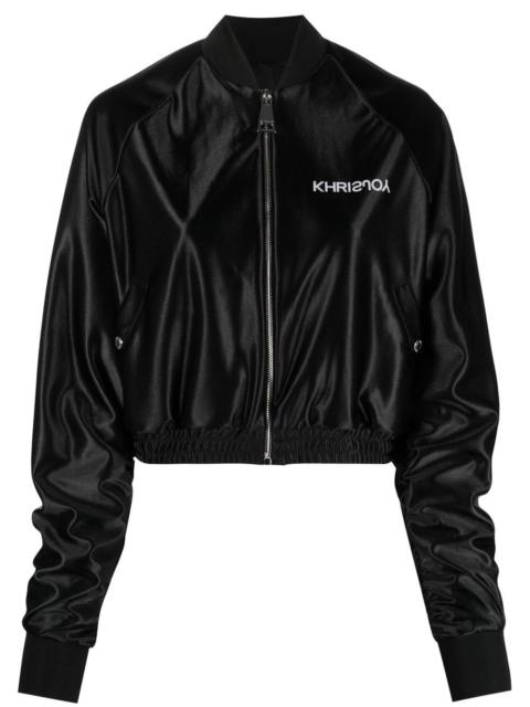 Khrisjoy logo-print bomber jacket