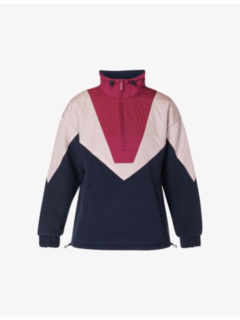 Sweaty Betty Orbit colour-block shell and fleece jumper