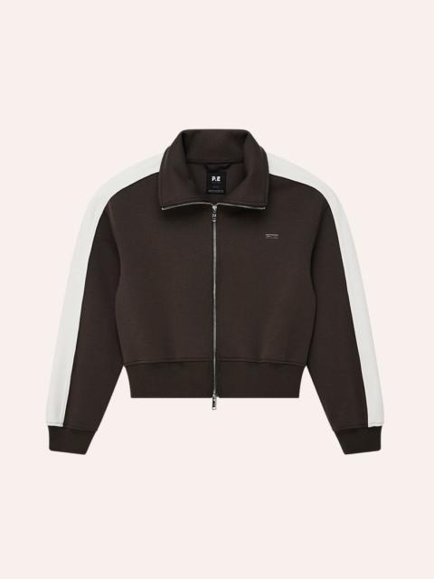 P.E NATION TRIUMPH 2.0 JACKET IN DARK OLIVE & WHISPER WHITE