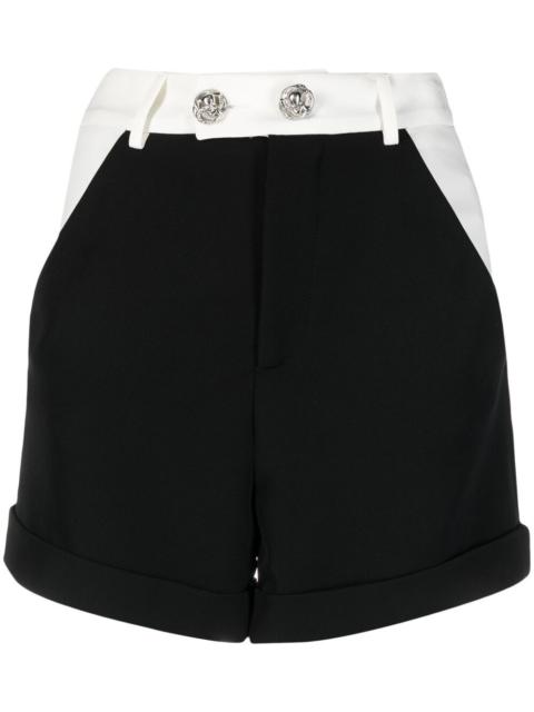 PHILIPP PLEIN Cady two-tone short shorts