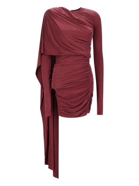 THE ANDAMANE draped long-sleeve dress