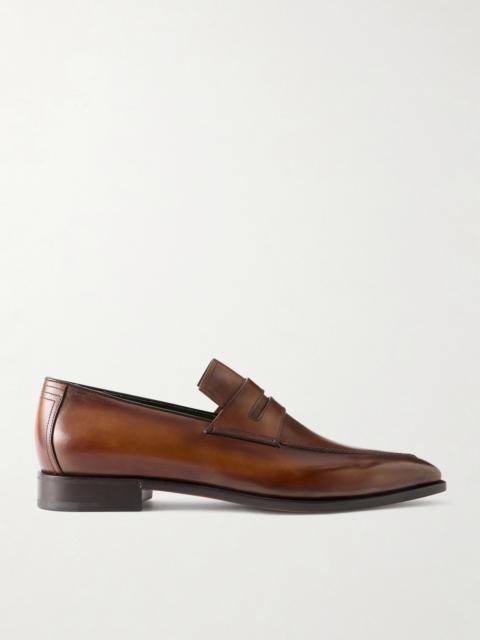 Berluti Andy Demesure Venezia Leather Loafers