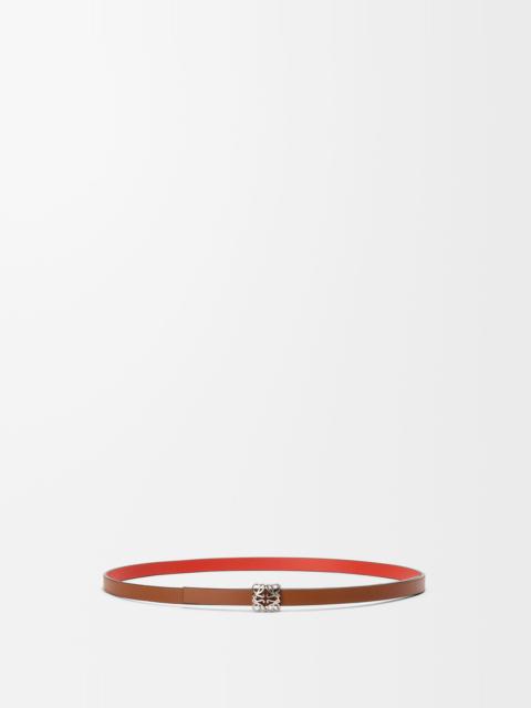 Loewe Reversible Anagram Bombé belt in smooth calfskin
