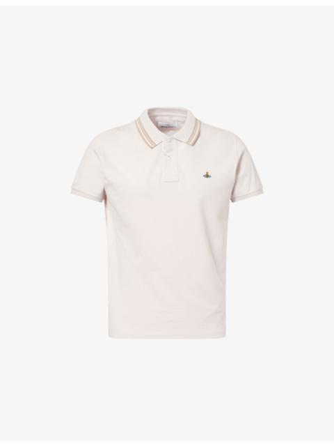 Vivienne Westwood Logo-Embroidered Short-Sleeve Cotton Polo Shirt
