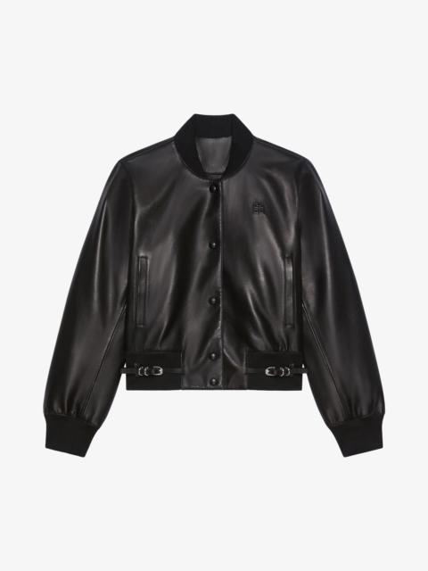 Givenchy VOYOU VARSITY JACKET IN LEATHER