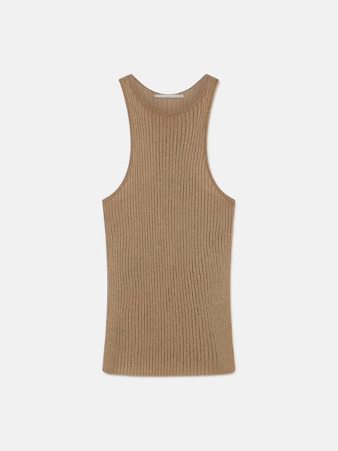 Sparkle Knit Racer Tank Top