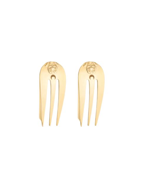 Reassembled Cutlery Clip Earrings