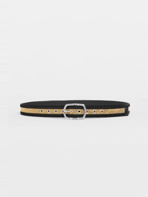 Ann Demeulemeester Esha Belt with Hammered Buckle