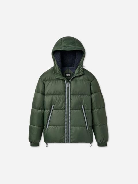 UGG ® Men's Xayden ®braid Puffer Jacket Nylon in Arugula