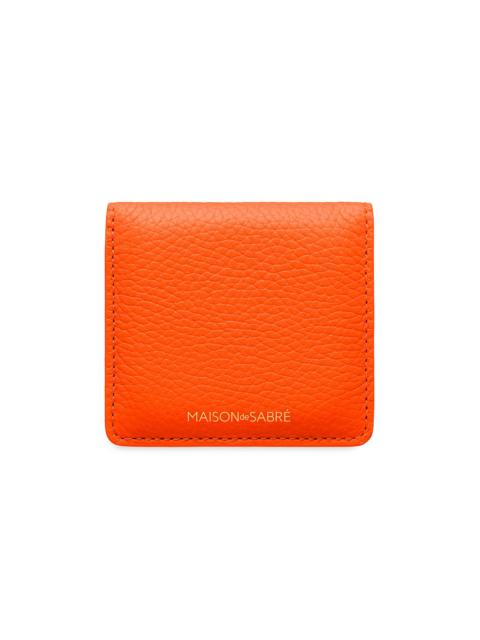 MAISON de SABRÉ Leather Compact Mirror - Manhattan Sandstone