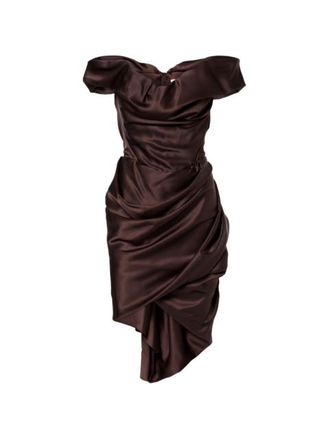 Vivienne Westwood Nova Cora asymmetrical draped dress