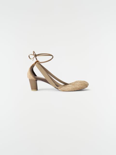 Lemaire 55 MM PEDILLE HEELED BALLERINAS IN NATURAL PONY-STYLE LEATHER
