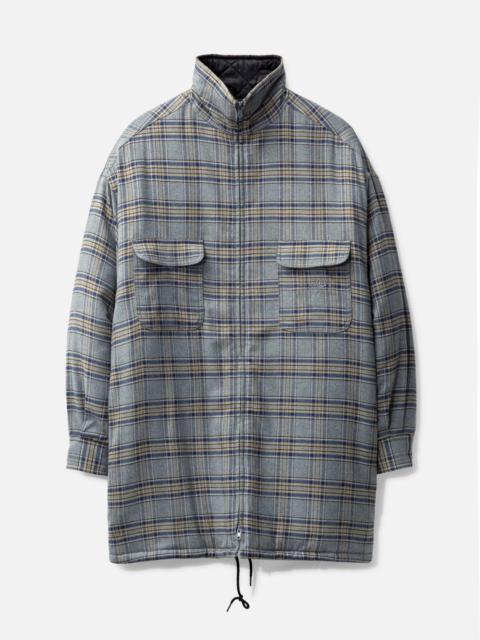 QUILTED CHECKED FLANNEL JACKET