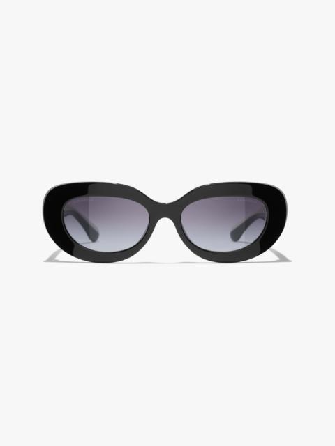 CHANEL Oval Sunglasses