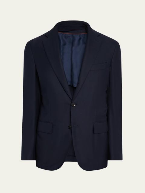 Loro Piana Men's New Order Sport Coat with Zipped Bib