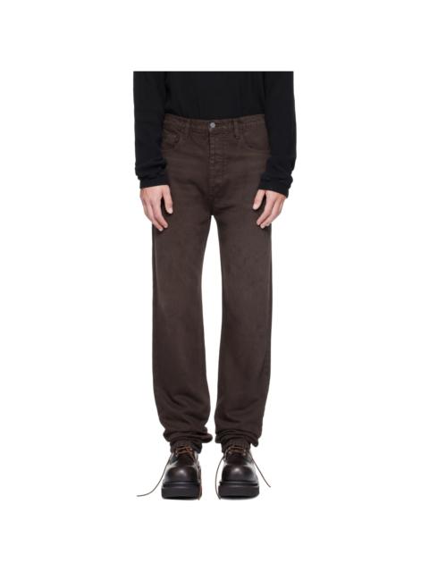 AlLEXANDER DIGENOVA Brown Painter Jeans