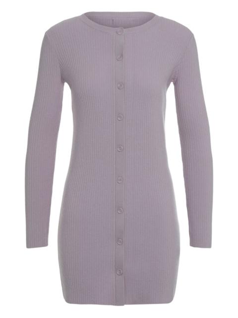 SABLYN Vienna buttoned ribbed cardi-coat