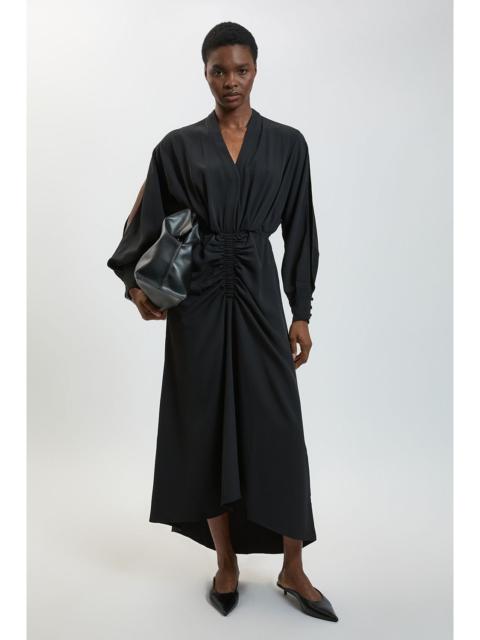 KAREN MILLEN Split Sleeve Asymmetric Detail Midi Dress