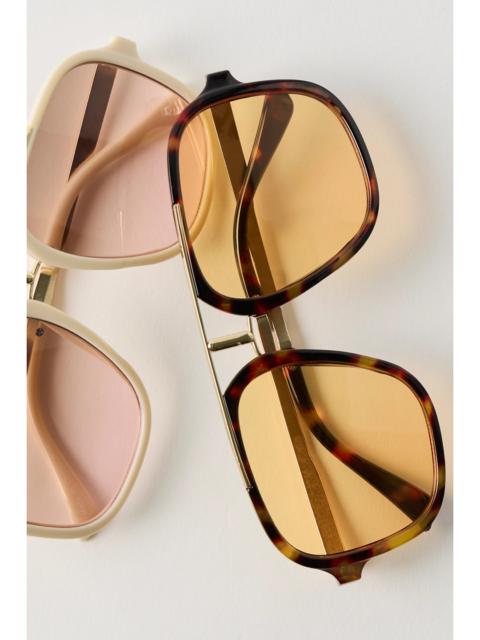 FREE PEOPLE Janis Detail Aviator Sunglasses