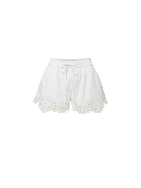 VERONICA BEARD VIVALDI LACE-TRIM SHORT