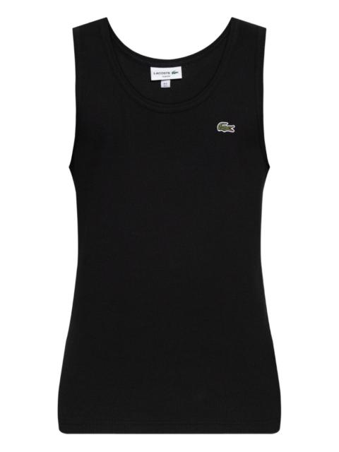LACOSTE ribbed-knit tank top