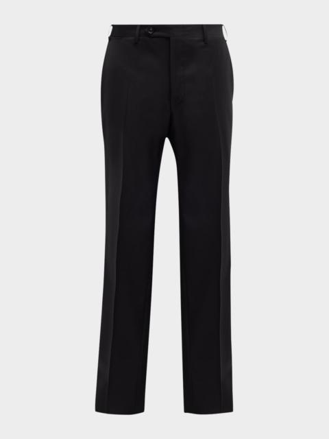 Canali Men's Black FF Trousers