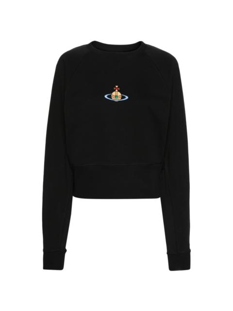 Vivienne Westwood Orb-logo-embroidery cotton sweatshirt