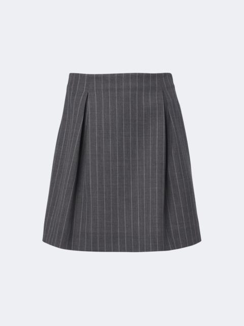 Valentino Pinstripe virgin wool miniskirt