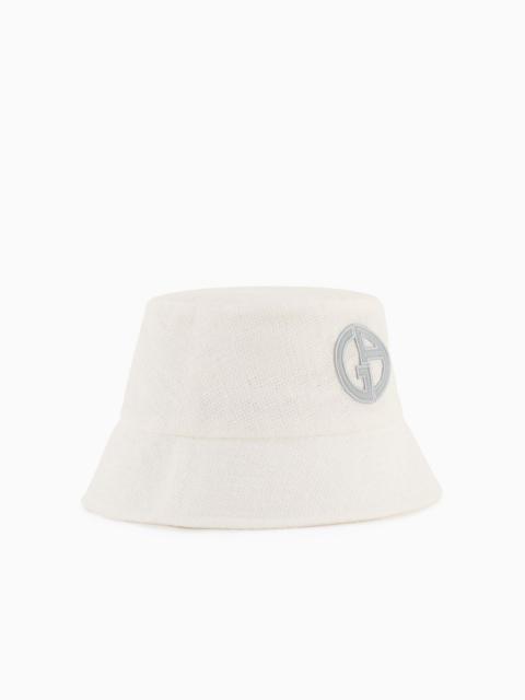 GIORGIO ARMANI Linen-blend cloche hat