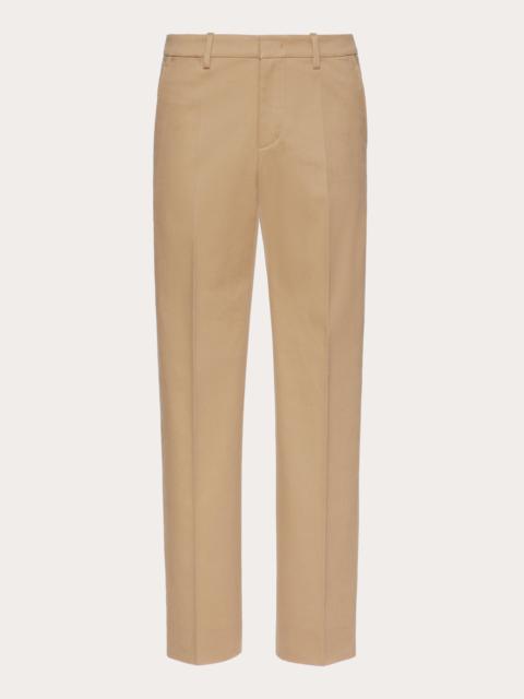 COTTON GABARDINE PANTS