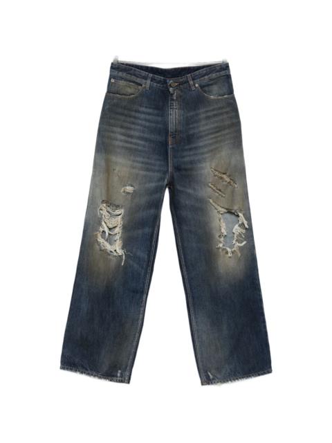 VETEMENTS distressed ripped jeans